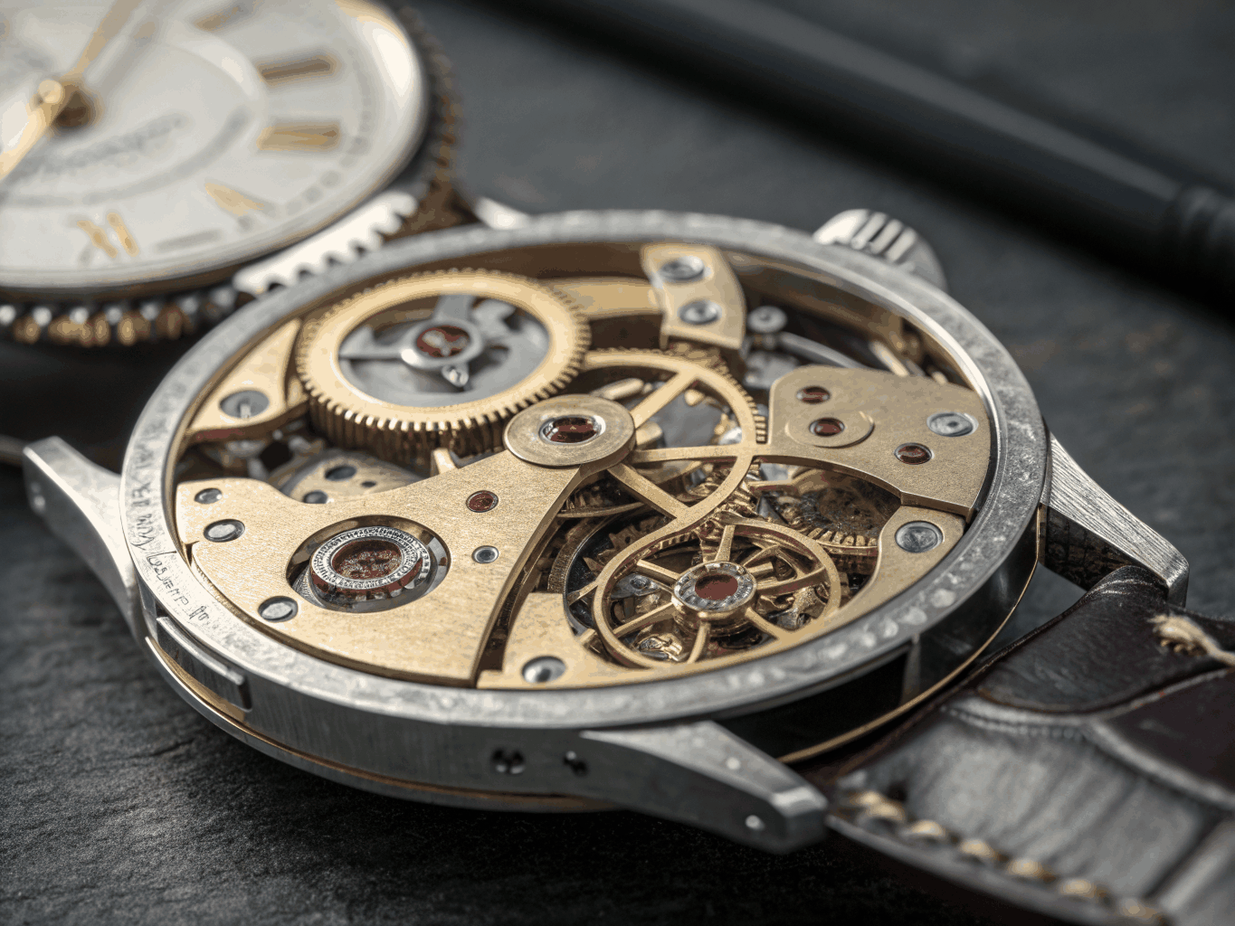Haute horlogerie mechanical timepiece with intricate skeletal escapement